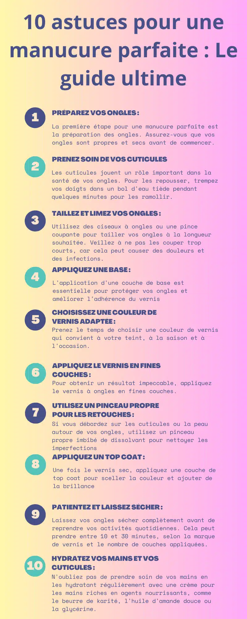 Astuces pour une manucure parfaite Astuces pour une manucure parfaite